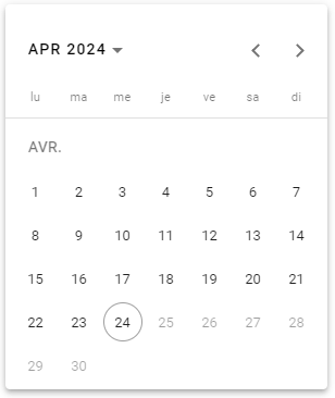 Datepicker